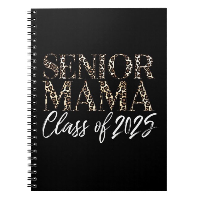 Carnet Maman Senior 2025 Fier Maman D'Une Classe De 2025 (Devant)