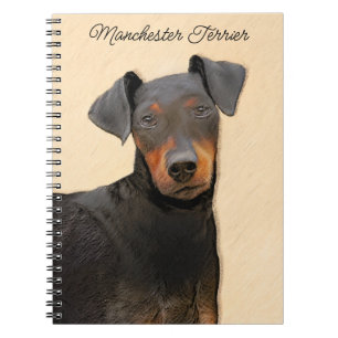 Carnet Manchester Terrier Peinture Art animal original