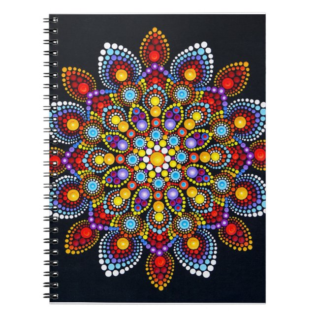 Carnet mandala coloré (Devant)