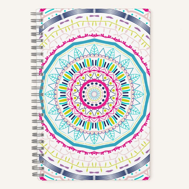 Carnet mandala coloré (Recto)