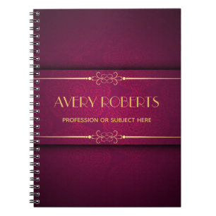 Carnet Mandala Crimson classe Elegant Professionnel