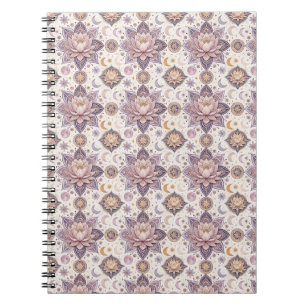 Carnet Mandala de lotus céleste motif de conception spiri
