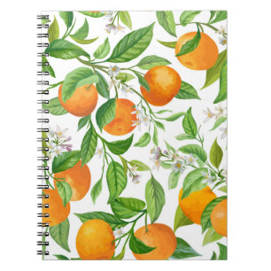 Carnet Mandarin : Motif coloré tropical