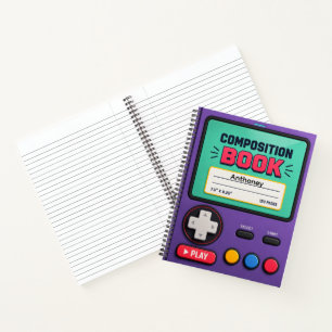 Carnet Manette de jeu vidéo personnalisée 