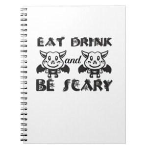 Carnet Manger Boire Et Être Effrayant Esthétique Unique