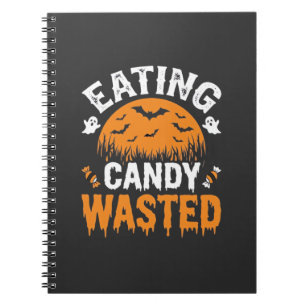 Carnet Manger des bonbons gâché Halloween Design_1