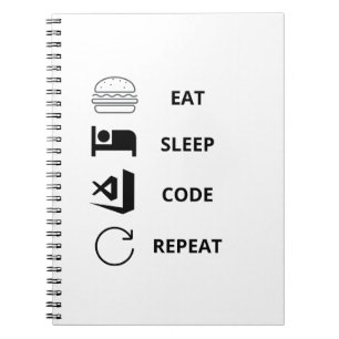 Carnet Manger le code de sommeil Répéter les programmeurs