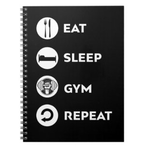 CARNET MANGER SOMMEIL GYM RÉPÉTER