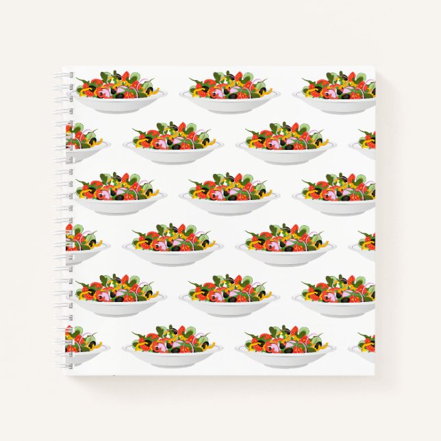 Carnet Mangez plus de plantes frais motivation salade let (Devant)