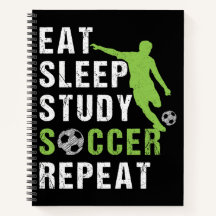 Mangez Sleep Study Soccer Répéter Garçon Soccer Jo