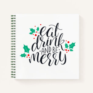 Carnet Mangez un verre et soyez joyeux Design
