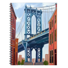 Carnet Manhattan Bridge New York City Painting