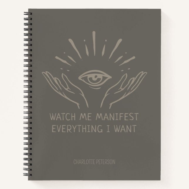 Carnet Manifest Mystical Journal, Droit d'attraction (Devant)