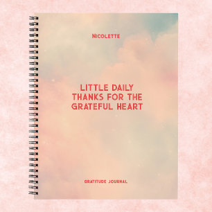 Carnet Manifestation personnalisée Gratitude