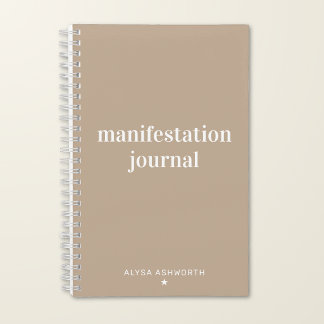 Carnet Manifestation Personnalisée Minimaliste Neutre