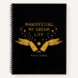 Carnet Manifester ma vie de rêve, Noir & Or,