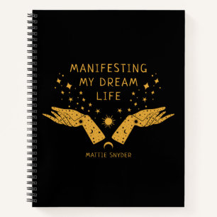 Carnet Manifester ma vie de rêve, Noir & Or,
