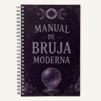 Carnet manual de bruja moderna violeta