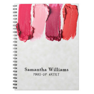 Carnet Maquillage moderne Artiste Beauté Salon Lipstick