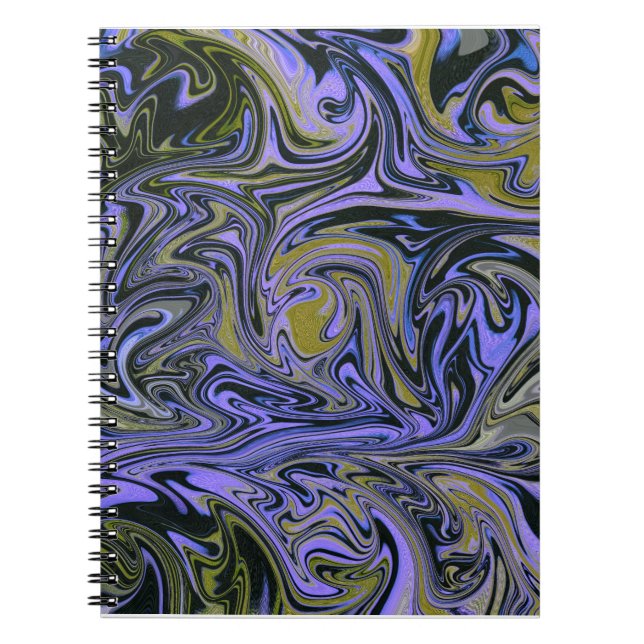 Carnet Marble Forms – Violet & Gold Mystic Energy (Devant)