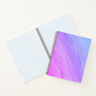 Carnet Marble Luxe - dégradé bleu et violet