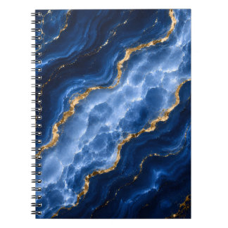 Carnet Marbre Agate Saphir Luxueux