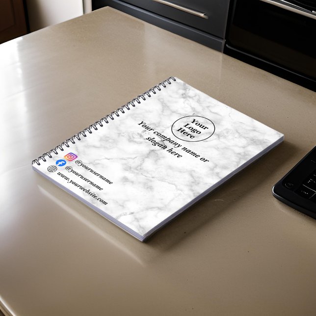 Carnet Marbre blanc  (Créateur téléchargé)