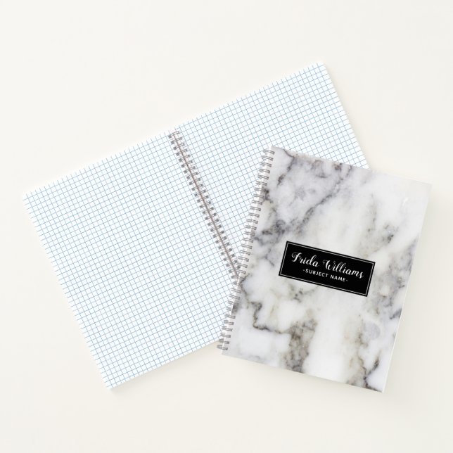 Carnet Marbre blanc moderne des Faux (Intérieur)