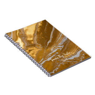 Carnet Marbre Or Luxueux
