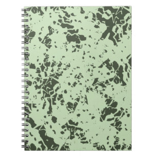 Carnet Marbre vert Abstrait avec éclaboussures de peintur