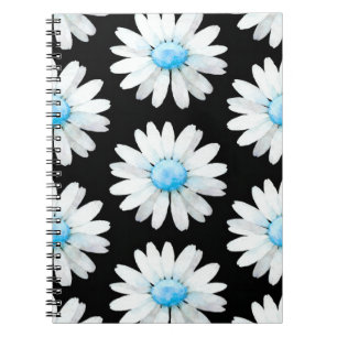 Carnet Marguerites à points bleus