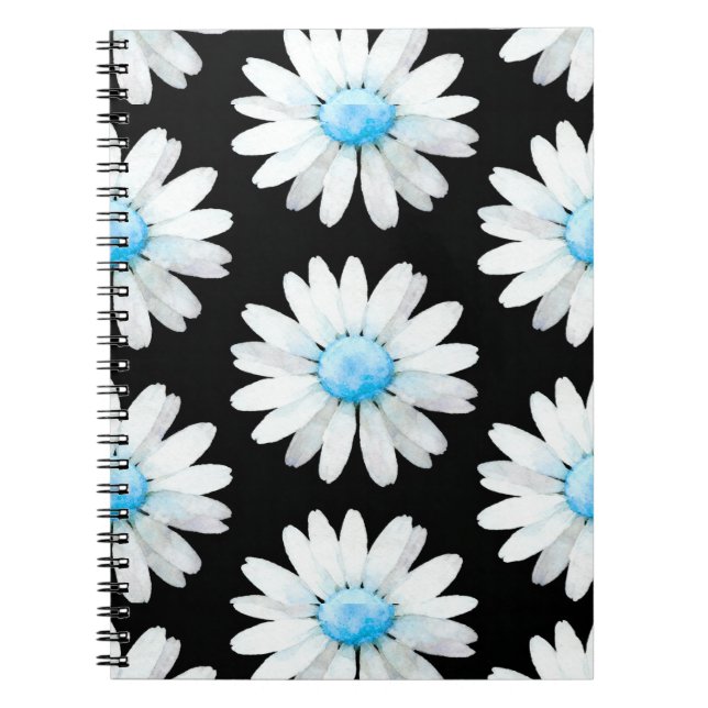 Carnet Marguerites à points bleus (Devant)