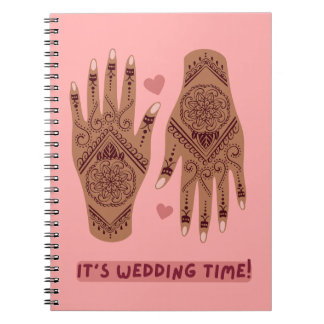 carnet mariage avec henné mehndi mains design