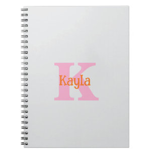 Carnet Mariage Baby Shower Rose Orange Gris Clair Gris