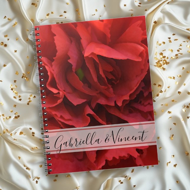 Carnet Mariage floral de l'oeillet rouge (Créateur téléchargé)