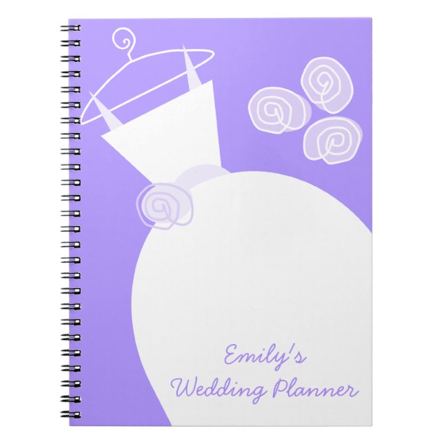 Carnet Mariage Gown Purple 'Wedding planner' (Devant)