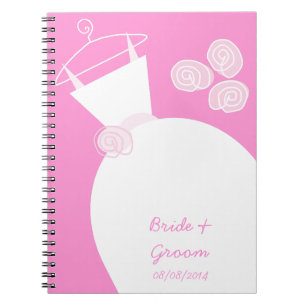 Carnet Mariage Gown rose 'nuptiale et groom'