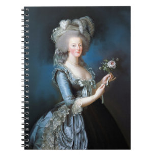 Carnet Marie Antoinette avec un rose