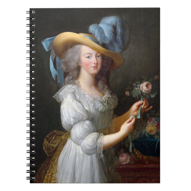 Carnet Marie Antoinette avec un rose (Devant)