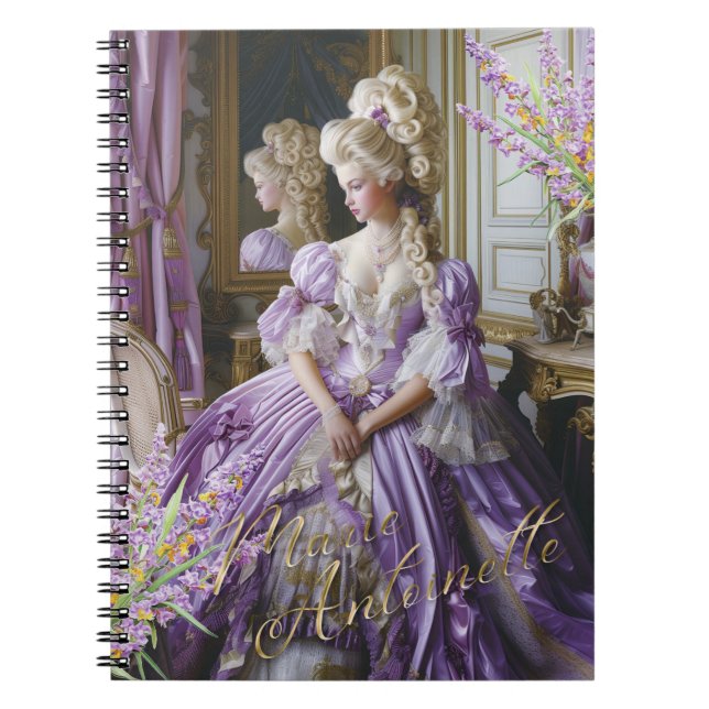 Carnet Marie Antoinette,French,Paris,portrait,lavender (Devant)