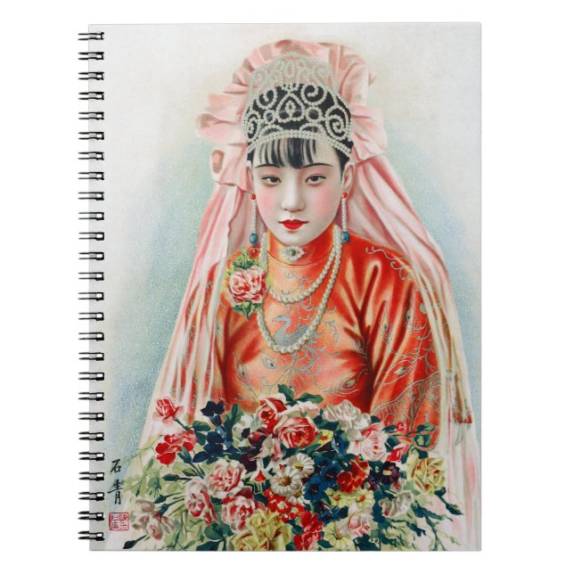 Carnet Mariée en rouge au Mariage chinois à Shanghai (Devant)