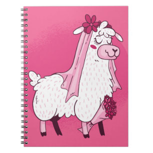 Carnet Mariée lama