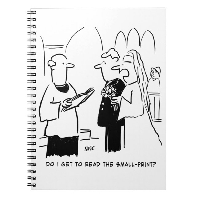 Carnet Mariée veut vérifier le petit dessin imprimé (Devant)