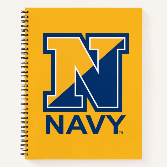 Carnet Marine américaine | Marine initiale N (Devant)