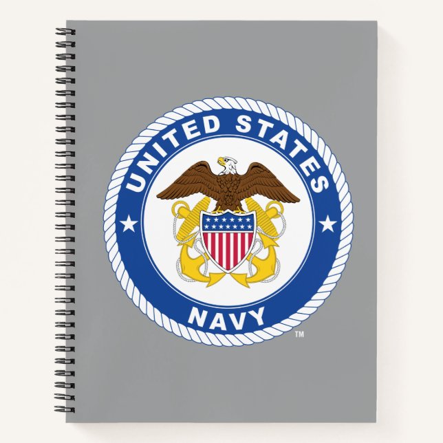 Carnet Marine américaine | Officier Crest (Devant)