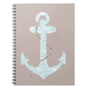Carnet Marine et Ancre corail Beach Mariage