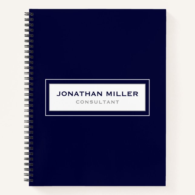 Carnet Marine professionnelle minimaliste (Devant)