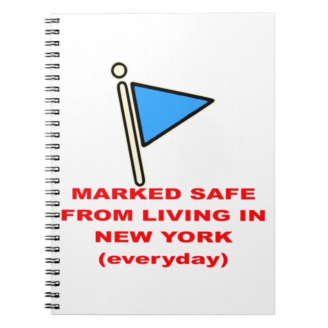 Carnet Marqué Sûr De Vivre À New York # (Devant)