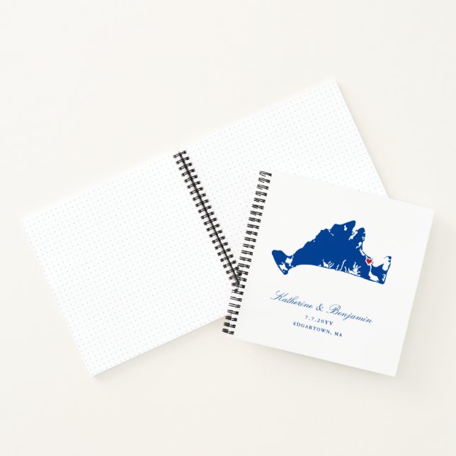 Carnet Martha's Vineyard Edgartown Mariage Planning (Intérieur)