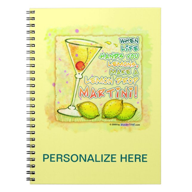 CARNET MARTINI LEMON DROP (Devant)